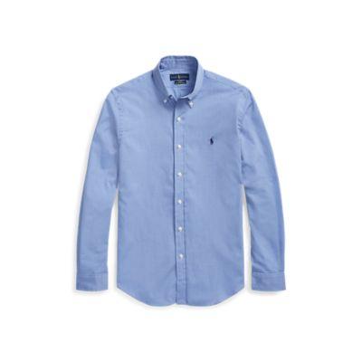 Ralph Lauren Classic Fit Poplin Shirt Blue End On End