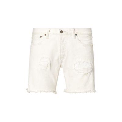 Ralph Lauren Varick Slim Straight Short Connor White Repaired