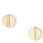 Ralph Lauren Lauren Brass Disc Clip-on Earrings