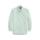 Ralph Lauren Classic Fit Plaid Poplin Shirt Smith Green/white