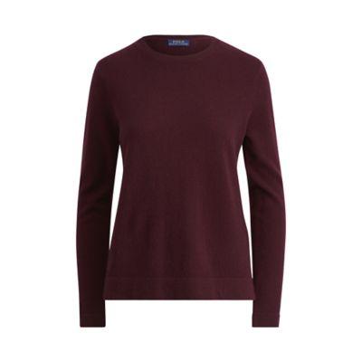 Ralph Lauren Washable Cashmere Sweater Wine
