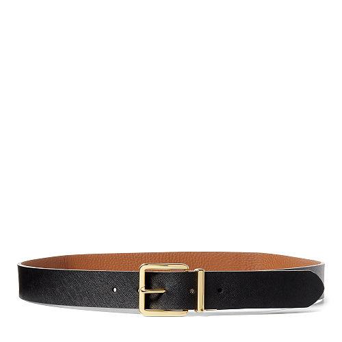 Ralph Lauren Lauren Reversible Leather Belt Black/bourbon