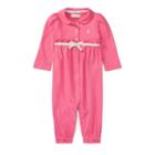 Ralph Lauren Ruffled Cotton Coverall Bermuda Pink 3m