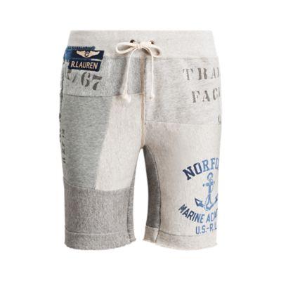 Ralph Lauren Patchwork Cotton-blend Short Grey Heather Multi