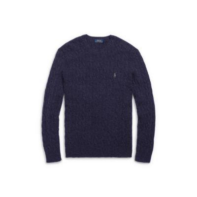 Ralph Lauren Cable Merino-cashmere Sweater Hunter Navy