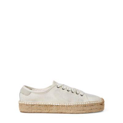 Ralph Lauren Lizzy Mesh Espadrille Sneaker White