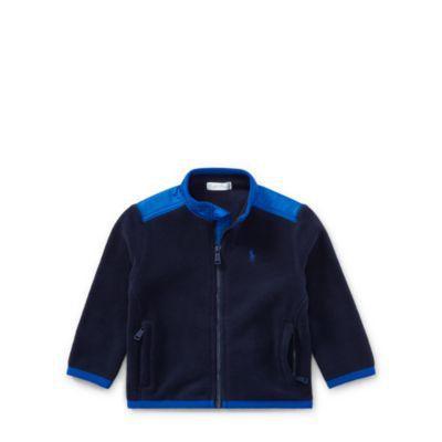 Ralph Lauren Fleece Hybrid Jacket French Navy 9m
