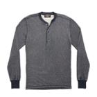 Ralph Lauren Rrl Cotton-blend Henley Shirt Raven Blue