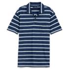 Polo Ralph Lauren Custom Fit Striped Cotton Polo Dark Indigo Multi