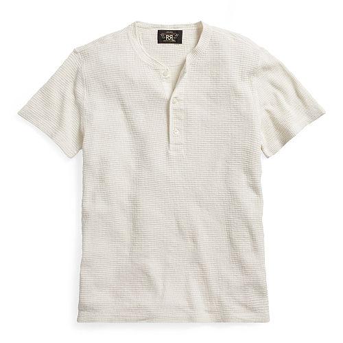 Ralph Lauren Rrl Waffle-knit Cotton Henley