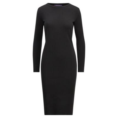 Ralph Lauren Merino Wool Sweater Dress Black
