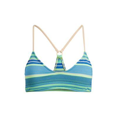 Ralph Lauren Striped Racerback Bikini Top Turq Multi