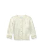 Ralph Lauren Cable-knit Cotton Cardigan White 3m