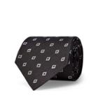 Ralph Lauren Diamond Woven Silk Tie Black