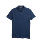 Ralph Lauren Indigo Cotton Pocket Polo Washed Blue