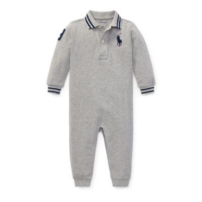 Ralph Lauren Cotton Mesh Polo Coverall Andover Grey Heather 3m