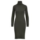 Ralph Lauren Cotton Turtleneck Dress Deep Forest Green