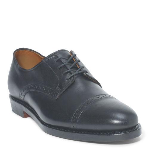 Polo Ralph Lauren Slaton Calfskin Cap-toe Shoe Black