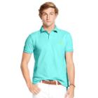 Polo Ralph Lauren Slim-fit Mesh Polo Shirt French Turquoise