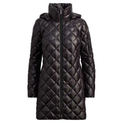 Ralph Lauren Packable Quilted Down Coat Black
