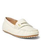 Ralph Lauren Lauren Belen Croc-embossed Loafer Eggshell