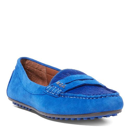 Ralph Lauren Lauren Belen Suedehaircalf Loafer Royal
