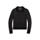 Ralph Lauren Cashmere Polo Sweater Charcoal/medium Grey