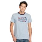 Ralph Lauren Denim & Supply Cotton Graphic Ringer Tee Wesley Blue/phantom Blue