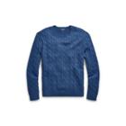 Ralph Lauren Cable-knit Cotton Sweater Hunter Navy 1x Big
