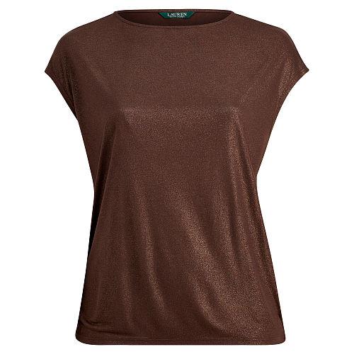 Ralph Lauren Lauren Woman Metallic Jersey Tee