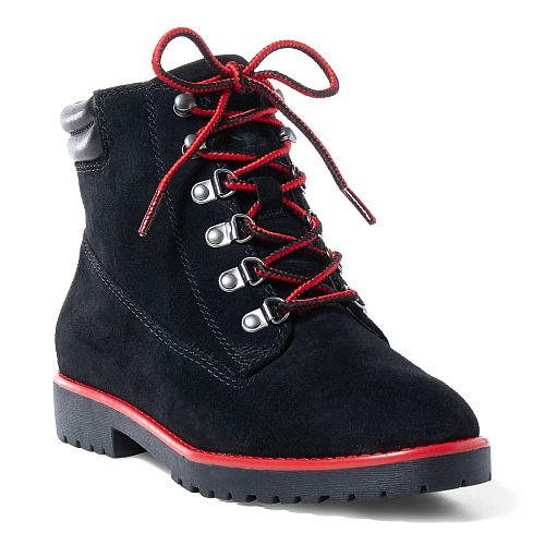 Ralph Lauren Lauren Mikelle Suede Boot Black