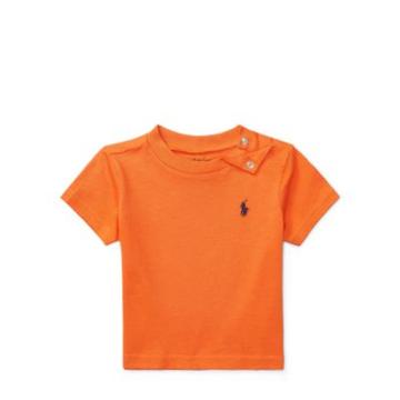 Ralph Lauren Cotton Jersey Crewneck T-shirt Bedford Orange 3m