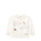 Ralph Lauren Intarsia Cotton-wool Cardigan Trophy Cream 12m