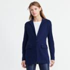 Ralph Lauren Lauren Petite Cotton-blend Sweater Jacket Navy
