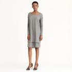 Ralph Lauren Lauren Layered Sweater Dress Concrete Heather