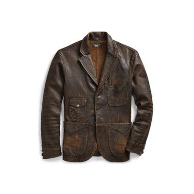 Ralph Lauren Leather Jacket Black