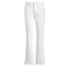Ralph Lauren Chrystie Kick Flare Crop Jean White