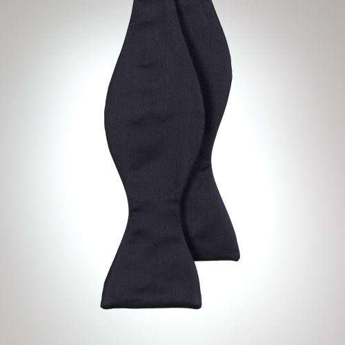 Polo Ralph Lauren Solid Silk Butterfly Bow Tie Black Satin