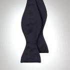 Polo Ralph Lauren Solid Silk Butterfly Bow Tie Black Satin