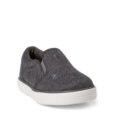 Ralph Lauren Bal Harbour Jersey Sneaker Charcoal Heather
