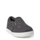 Ralph Lauren Bal Harbour Jersey Sneaker Charcoal Heather