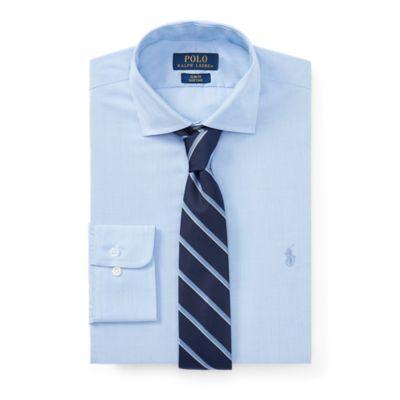 Ralph Lauren Slim Fit Easy Care Dress Shirt 2242a Blue/white