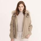Ralph Lauren Lauren Merino Wool Hooded Jacket Truffle