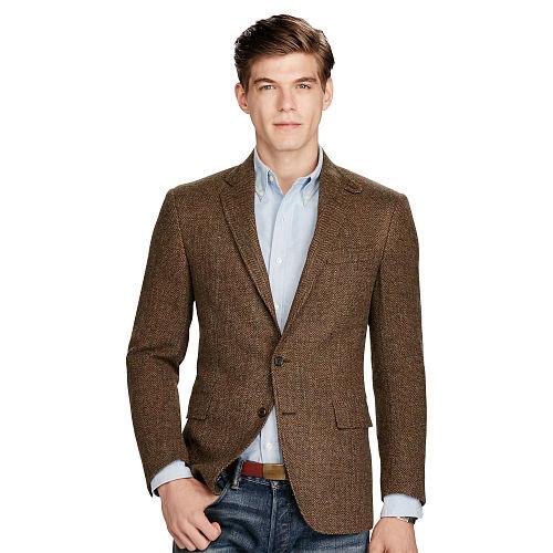 Polo Ralph Lauren Polo Wool Twill Sport Coat Brown/olive