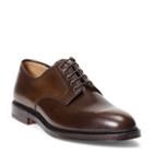 Ralph Lauren Marlow Cordovan Blucher Shoe Dark Brown Cordovan