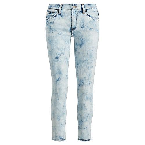 Polo Ralph Lauren Tompkins Skinny Crop Jean Bleached Indigo