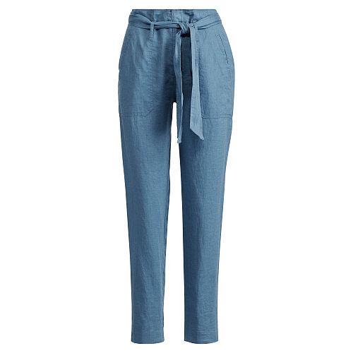 Ralph Lauren Lauren Linen High-rise Pant Dark Slate Blue