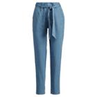 Ralph Lauren Lauren Linen High-rise Pant Dark Slate Blue