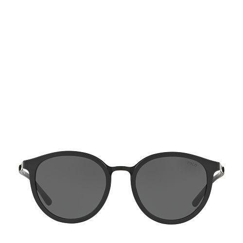Polo Ralph Lauren Round Metal Sunglasses Black