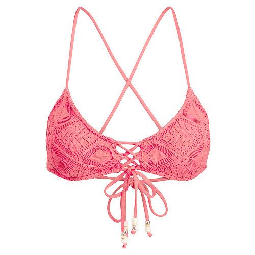 Polo Ralph Lauren Crocheted Lace-up Bikini Top